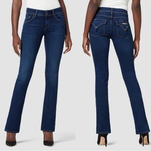 Hudson Beth Mid Rise Baby Bootcut Denim Blue Jeans Sz 26